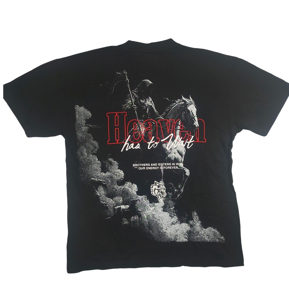 Darc Sport Heaven Has To Wait Reaper's Ascension Tee Black Medium NWT Streetwear